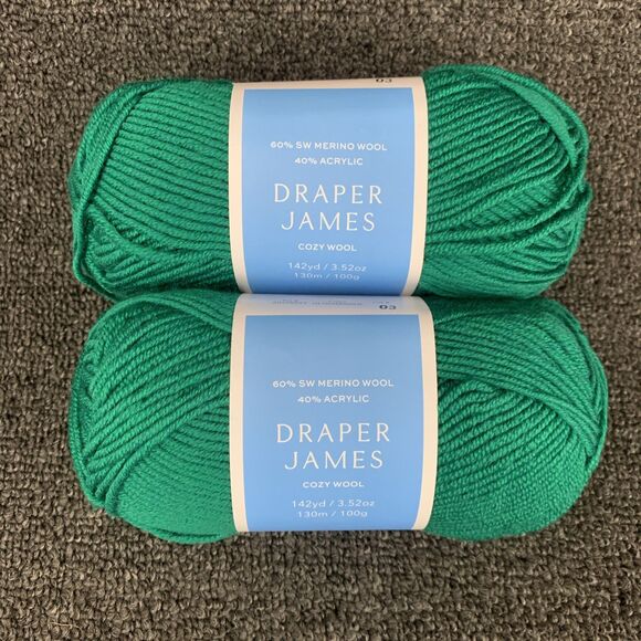 Draper James Other - Lot Of 2 Draper James Cozy Wool Ultramarine Wool And Acrylic Yarn New